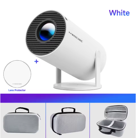 HY300 Pro Projector 200ANSI Native 720P Wireless Screen Mirroring System Dual Band WiFi Hi-chip A3100 for Home Theater